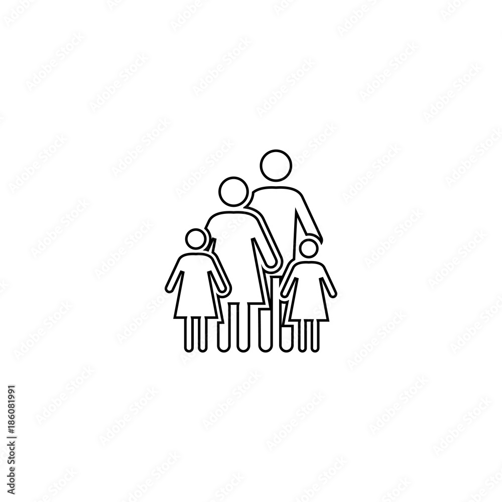 Family vector icon Family vector icon