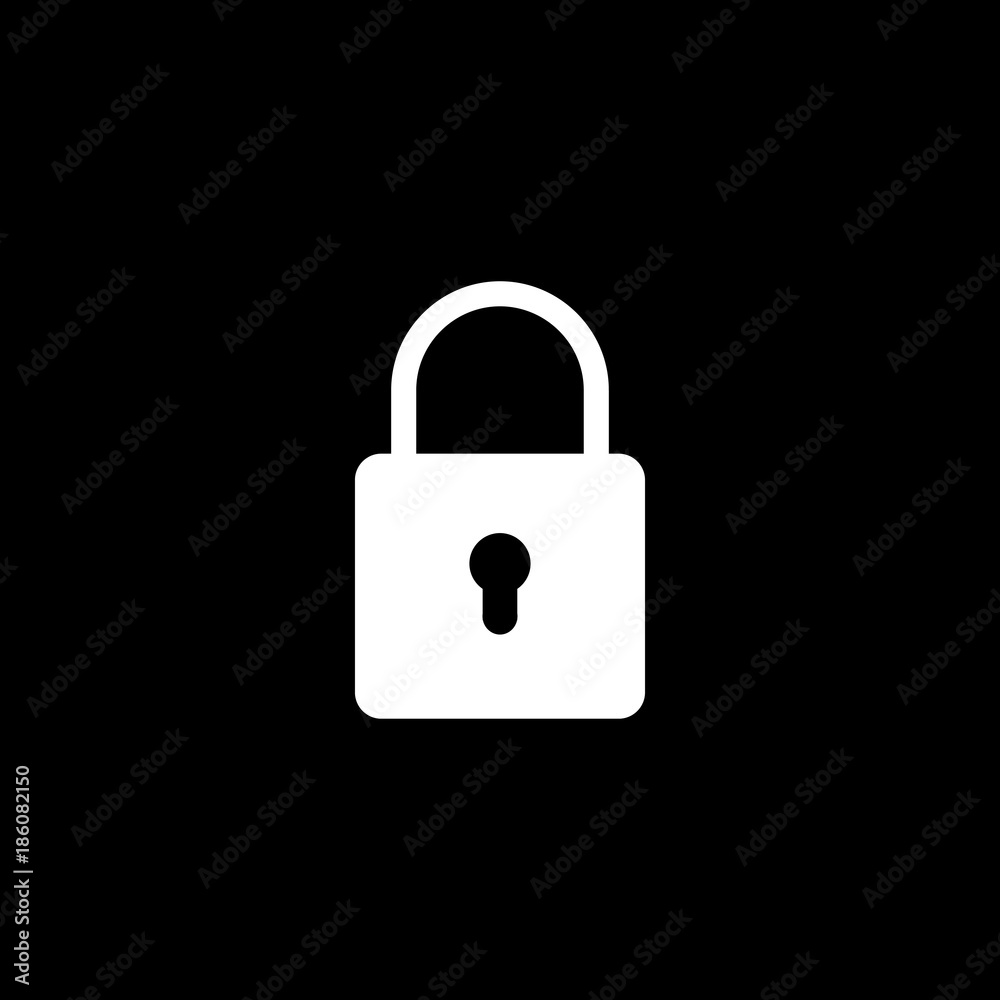 Castle locked vector icon Castle locked vector icon