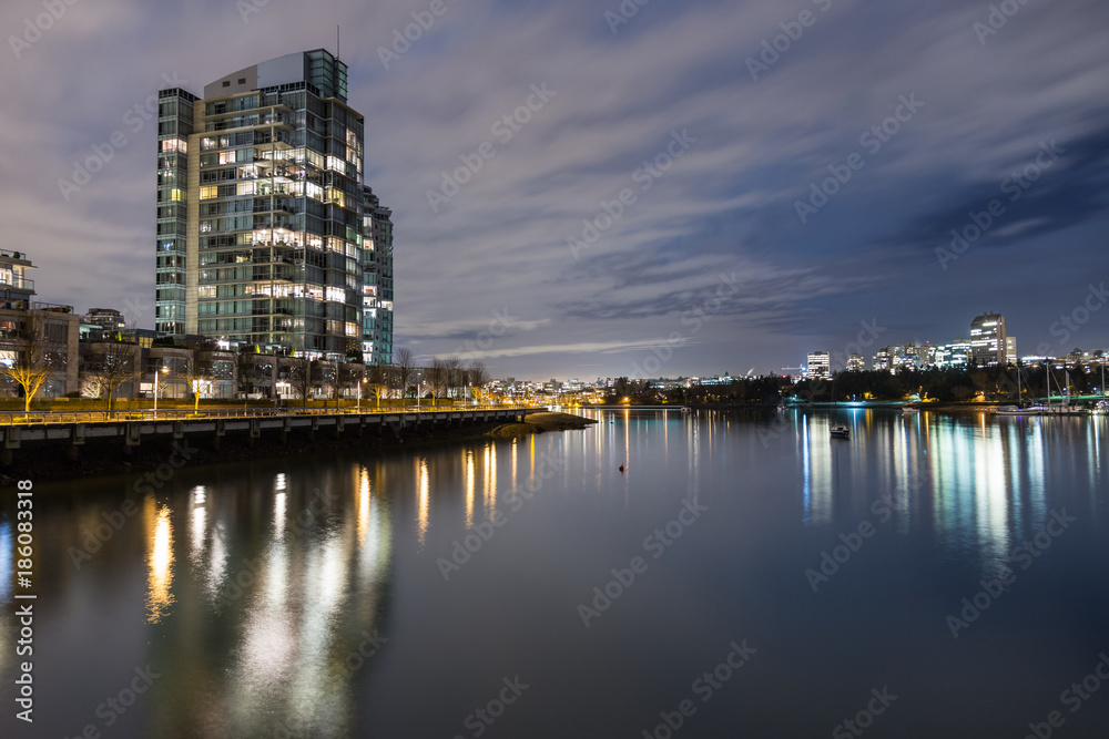 Fototapeta premium Urban living in comfortable condo and apartments by the ocean