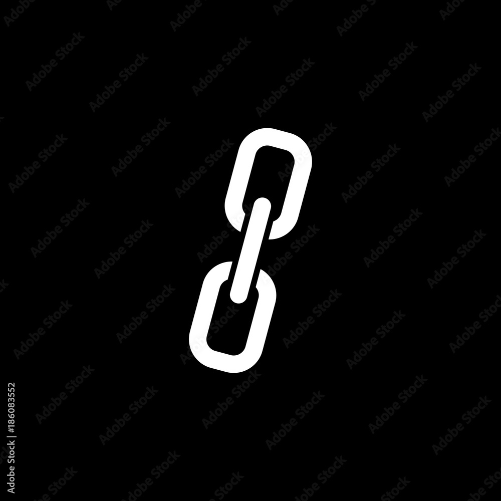 Metal chain for website vector icon Metal chain for website vector icon