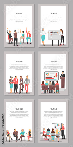 Set of Business Meeting Icons Vector Illustration