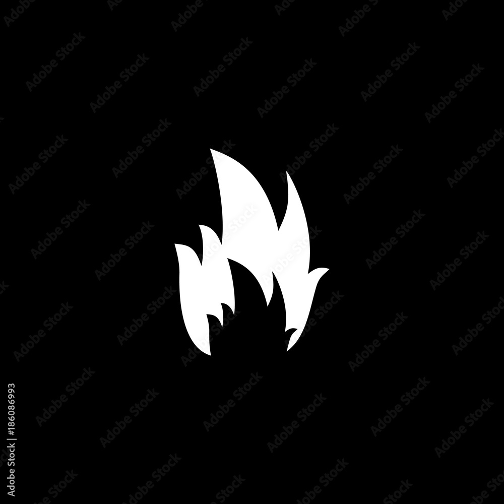 Flames vector icon Flames vector icon