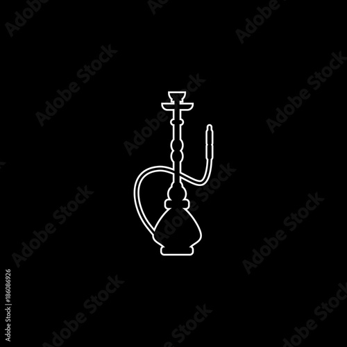 Hookah smoke vector icon