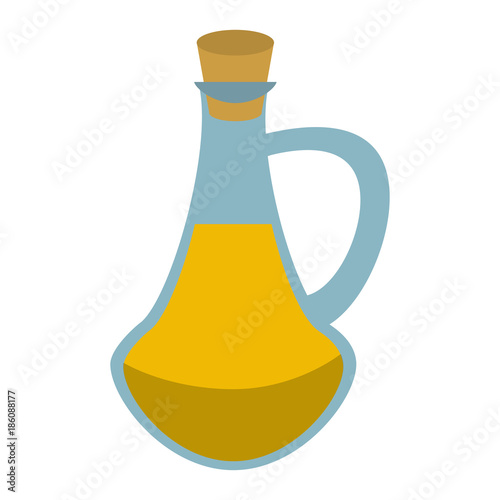 Spa oil massage bottle icon vector illustration graphic design
