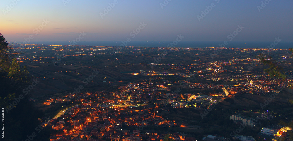 Cityligths from San Marino Cityligths from San Marino