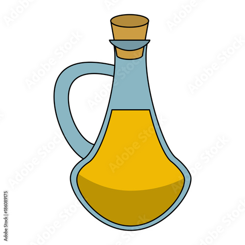 Spa oil massage bottle icon vector illustration graphic design
