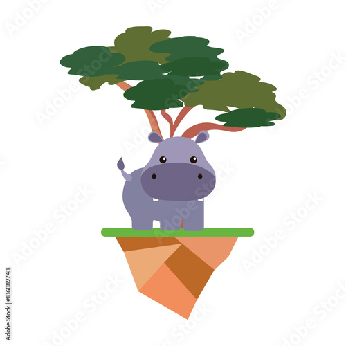 cute animals and tree