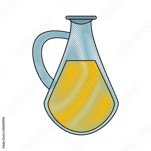 Spa oil massage bottle icon vector illustration graphic design
