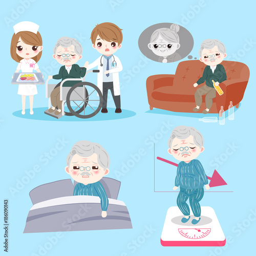 old man with health problem
