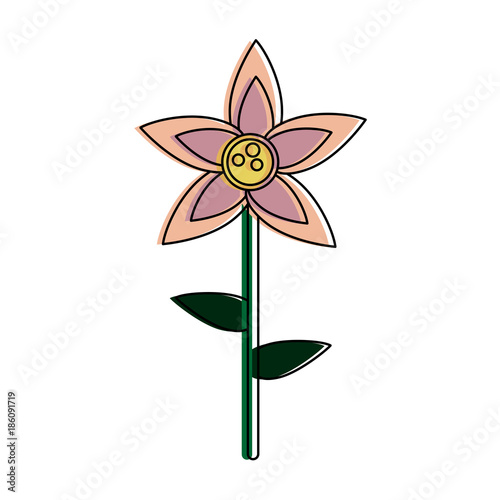 Beautiful flower isolated icon vector illustration graphic design