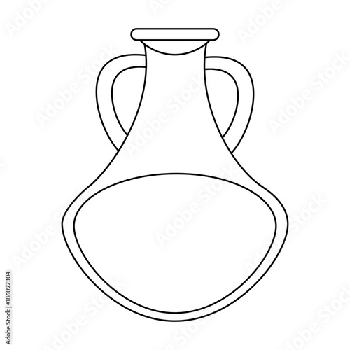 Spa oil massage bottle icon vector illustration graphic design