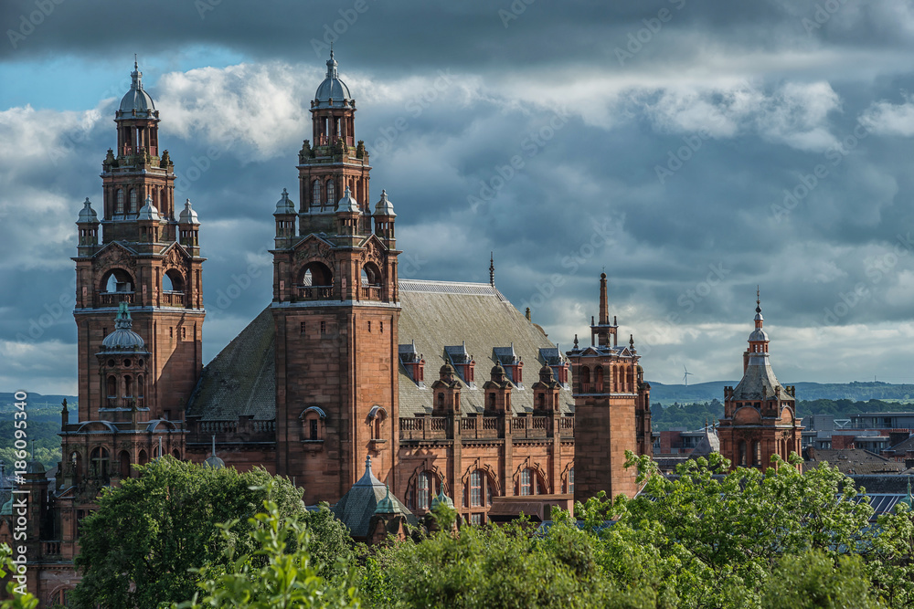 Naklejka premium Kelvingrove Art Gallery and Museum, Glasgow, UK 