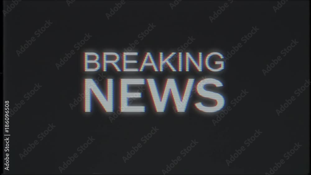 pixel BREAKING NEWS word on computer old tv vhs effect glitch interference noise screen animation seamless loop - New quality universal vintage motion dynamic animated background colorful joyful video pixel BREAKING NEWS word on computer old tv vhs effect glitch interference noise screen animation seamless loop - New quality universal vintage motion dynamic animated background colorful joyful video