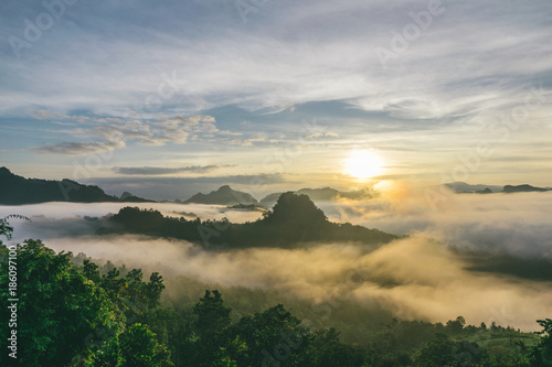 Sunrise at Baan Jabo in thailand in thailand © dumfotolia