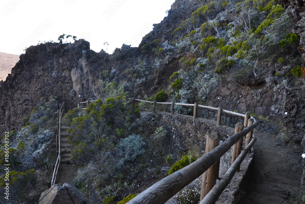 Fototapeta premium staircase piton fournaise