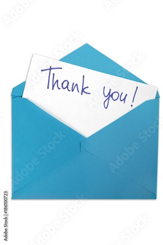 Envelope with Thank You Note