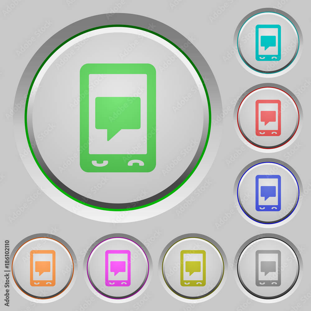 Mobile chat push buttons Mobile chat push buttons