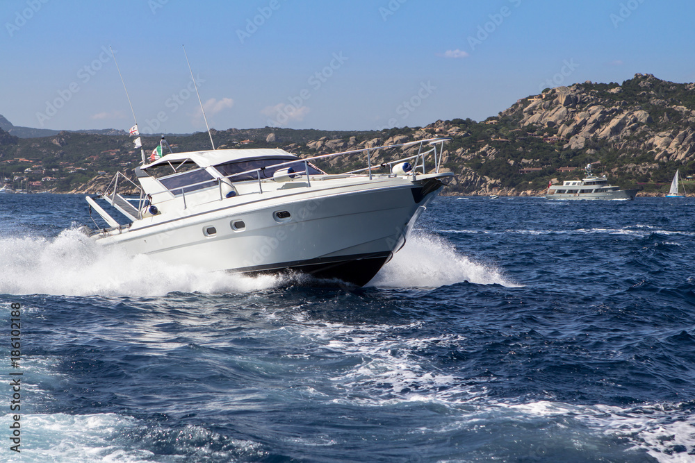 Luxury yacht in the sea