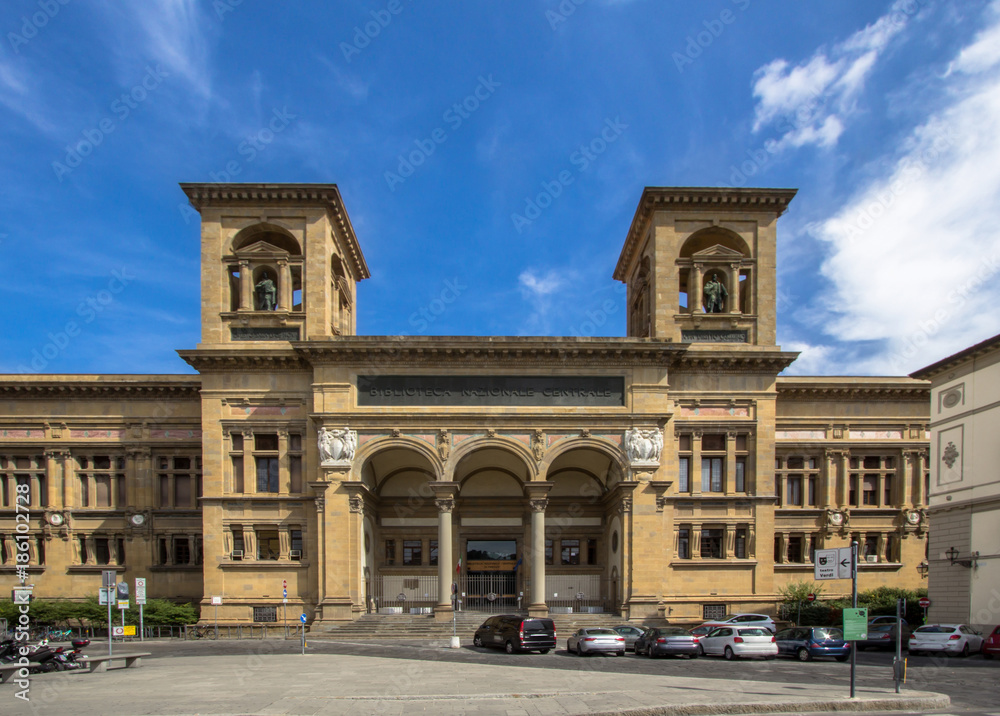 Biblioteca Nazionale (National Library) in Florence city center, Italy