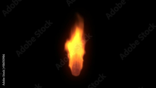 Lighter flame. Versatile flame loop (seamless). This animation is perfect for games, apps, commercials, and marketing presentations. Transparency is embedded in video.