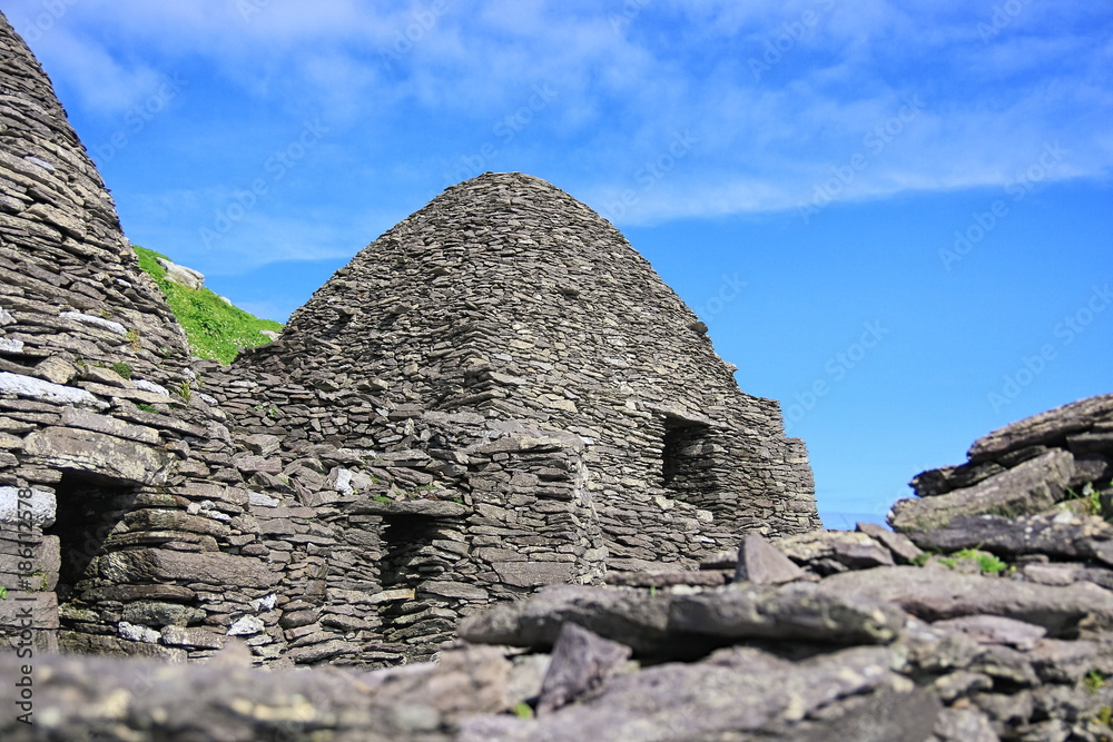 Visit Skellig Michael and in backround Little Skellig, County Kerry, Ireland, Europe.