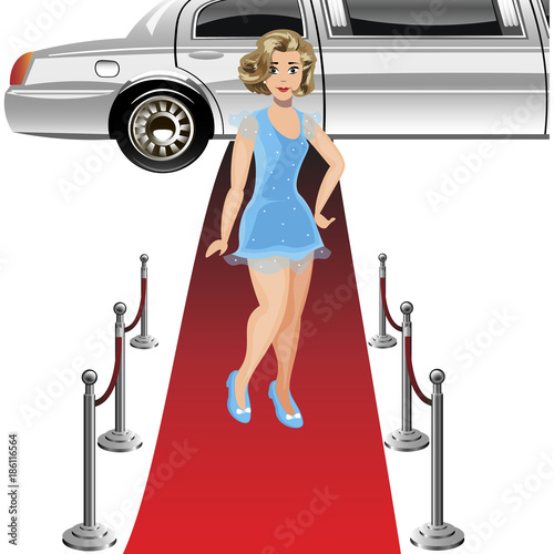 Girl on the red carpet
