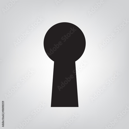 keyhole icon- vector illustration
