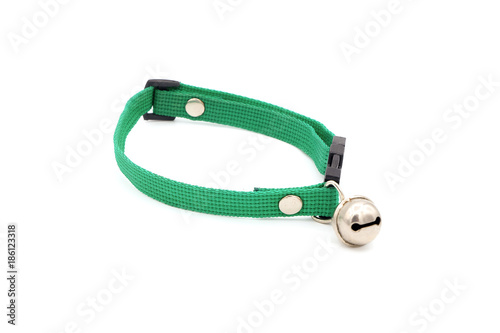 leather animal collar isolated on white