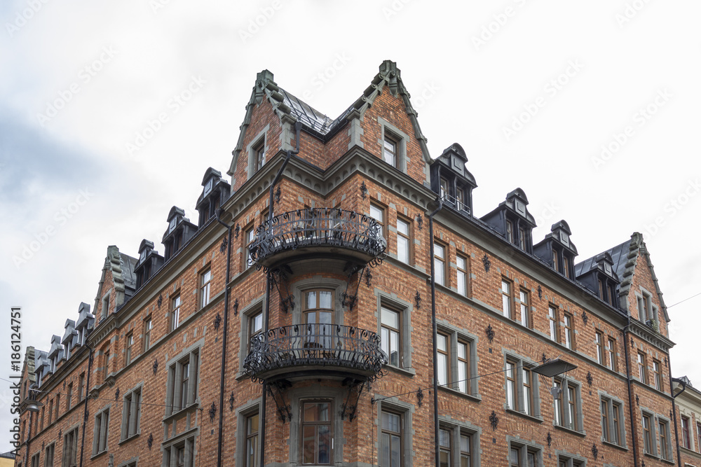 Hausfassade in Stockholm