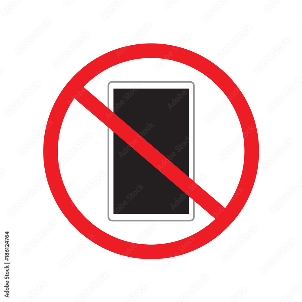 no smartphone sign icon- vector illustration no smartphone sign icon- vector illustration
