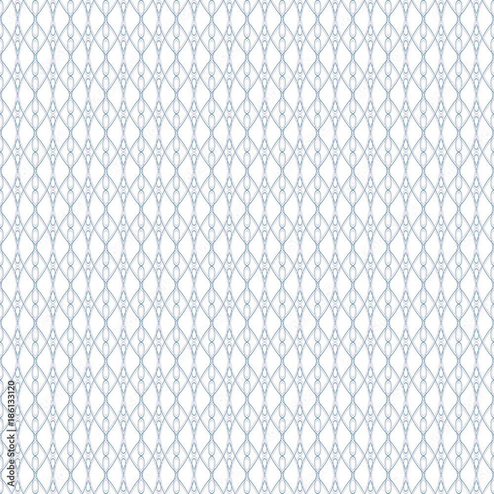 Naklejka premium Abstract geometric pattern with lines. A seamless vector background. Graphic blue and white pattern..
