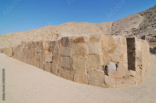 Cerro Sechín (also Sechín de las Estelas)  -  an archaeological site in northern Peru. 
 photo