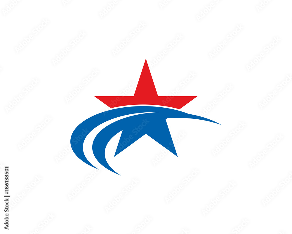 Obraz premium star logo template