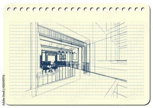 Graphic illustration with decorative architecture 3_2