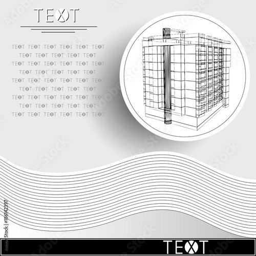 Graphic illustration with decorative architecture 6_3
