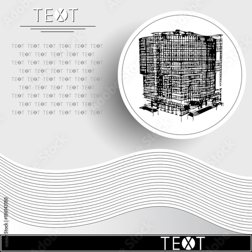 Graphic illustration with decorative architecture 11_3