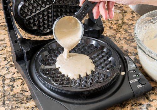 Norwegian waffle maker or iron photo