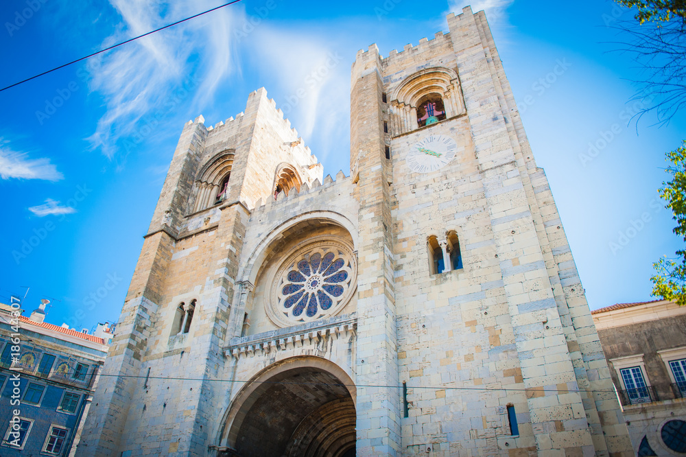 Santa Maria SE cathedral in Lisbon, Portugal