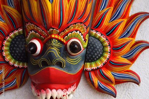 colorful srilankan mask