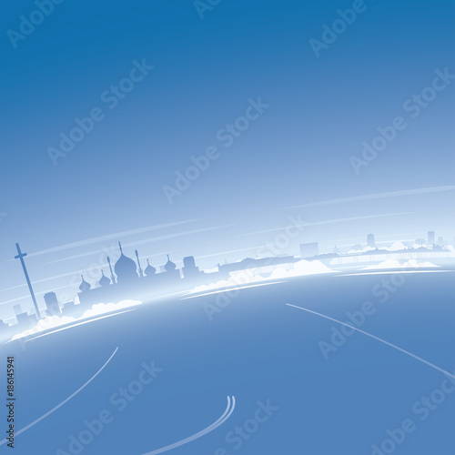 Brighton Skyline Aerial View