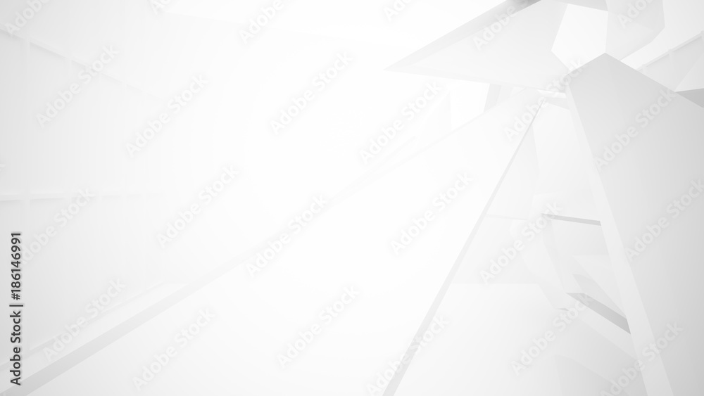 Abstract white interior multilevel public space with window. 3D illustration and rendering. Abstract white interior multilevel public space with window. 3D illustration and rendering.