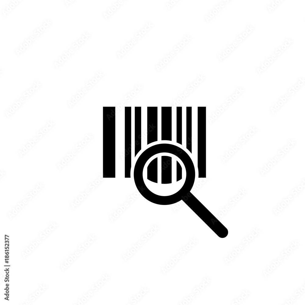 Barcode verifying vector icon Barcode verifying vector icon