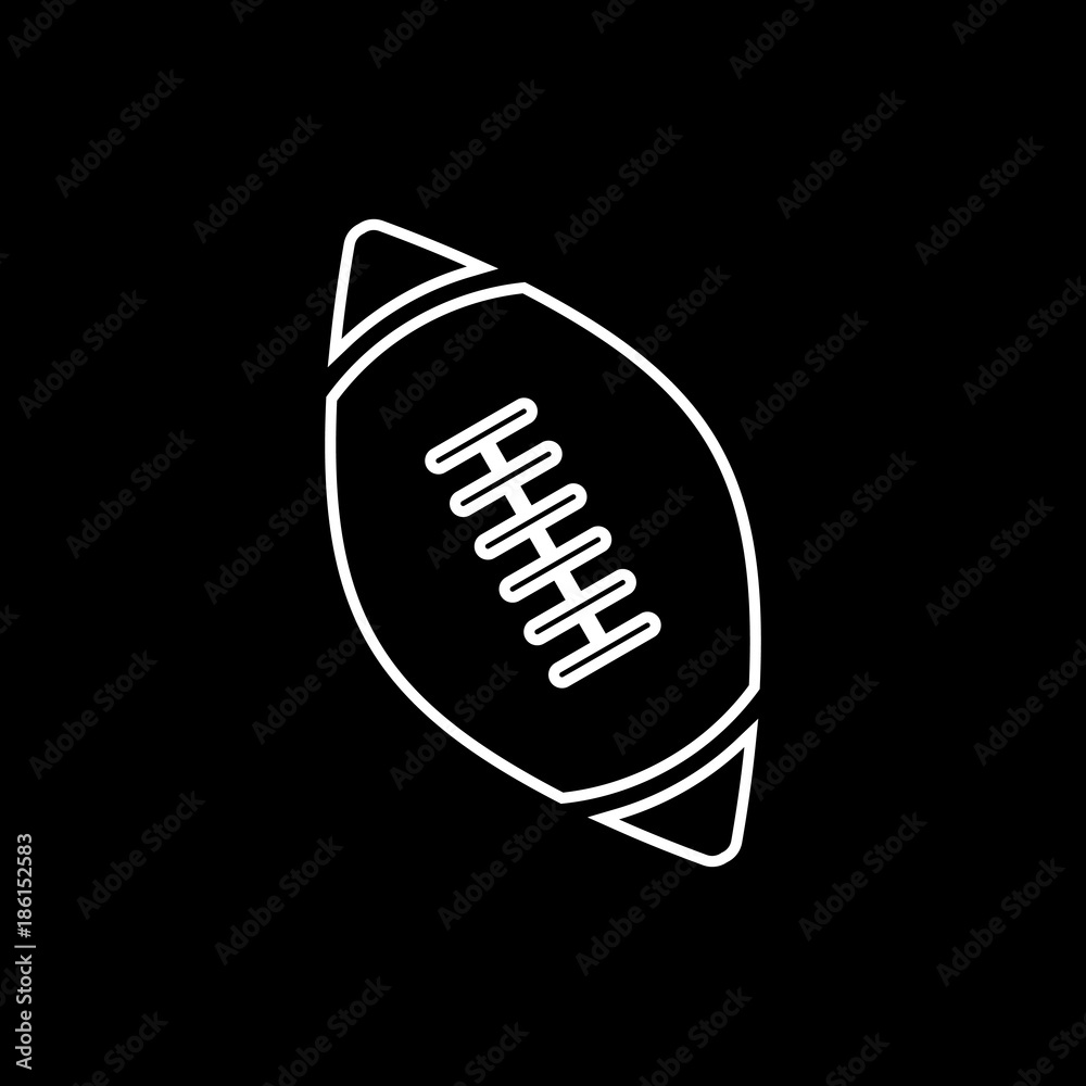 Ball of american football vector icon Ball of american football vector icon