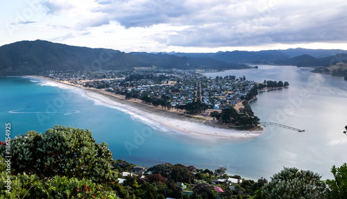 New Zealand, View at Pauanui from Paku Summit photo