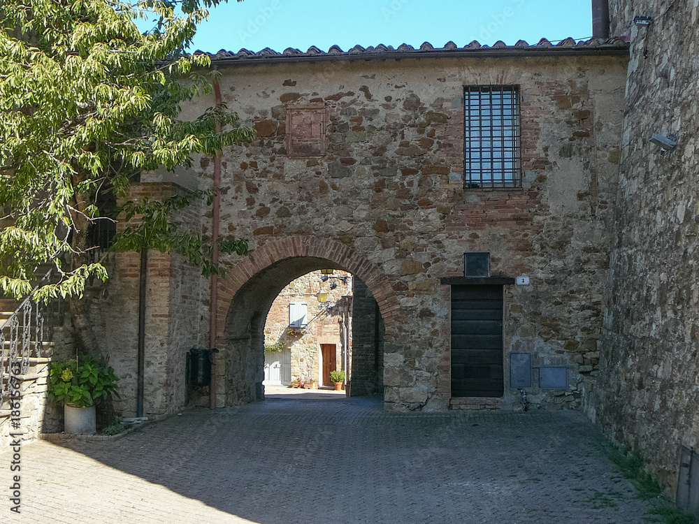 Fototapeta premium View of the city of Murlo