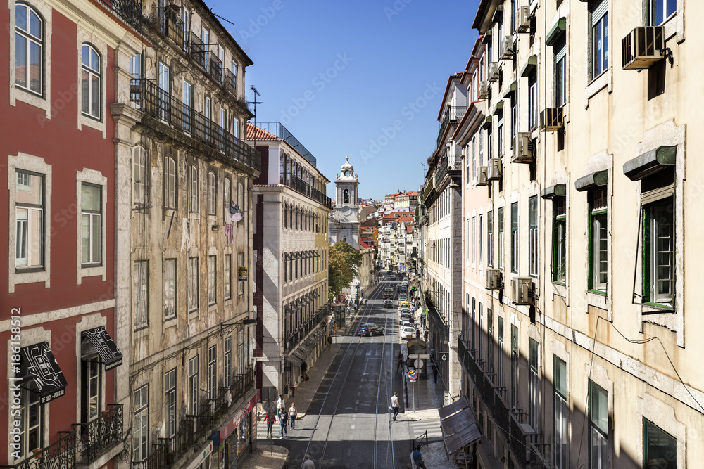 Lisbon Downtown Street
