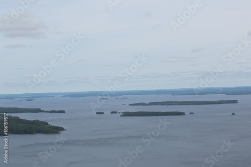 Järvi maisema Kolilta, lake landscape on the mountain Koli, summer  photo