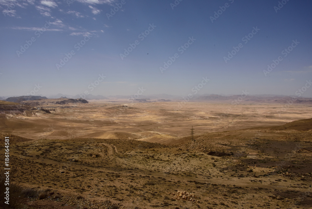 Sicht auf die Wüste von Norden