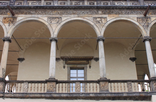 Photography Colonnade in Queen Anne Summer Palace in Prague, Czech Republic