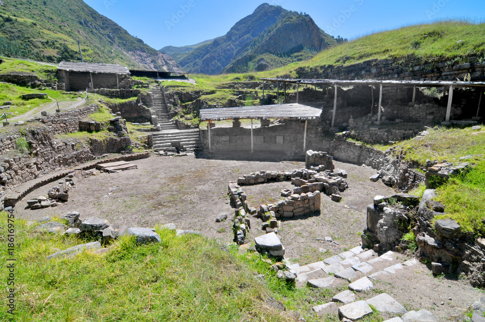 Chavín de Huántar  -  an archaeological site in Peru. 
 - obrazy, fototapety, plakaty 